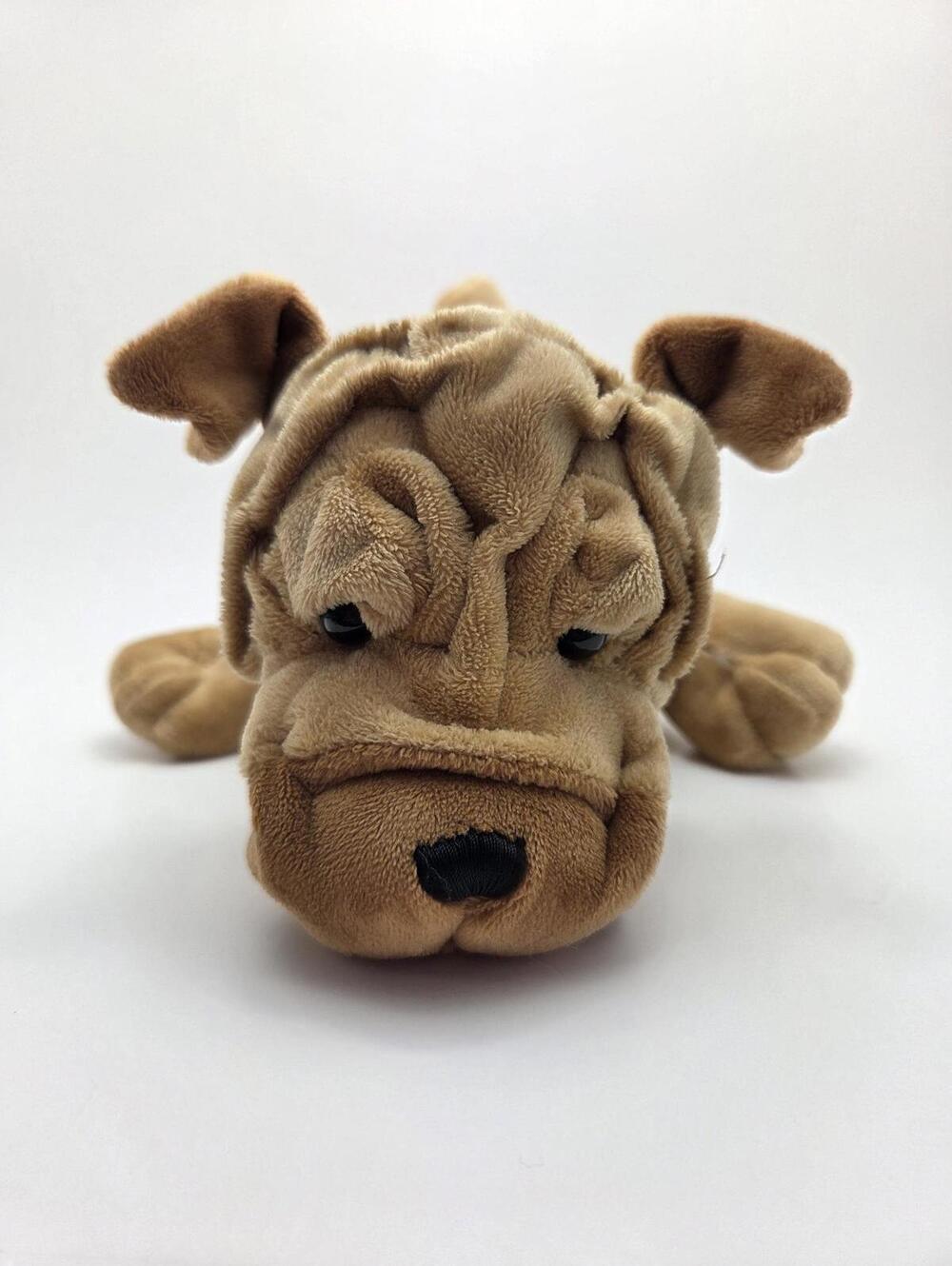 Adorable Vintage Webkinz Shark Pei Dog Plush with No Tag, Ganz Plush (9 inch)